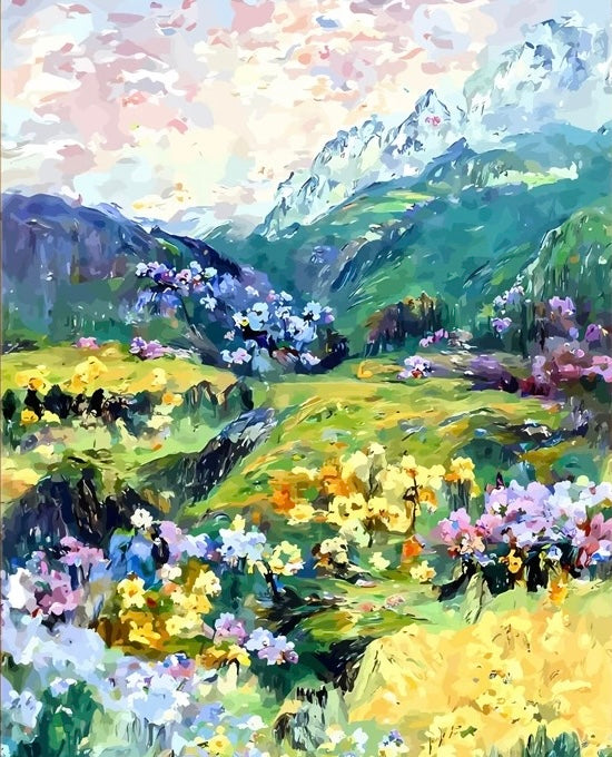Paint by Numbers Kits Abstract Beautiful Scenery