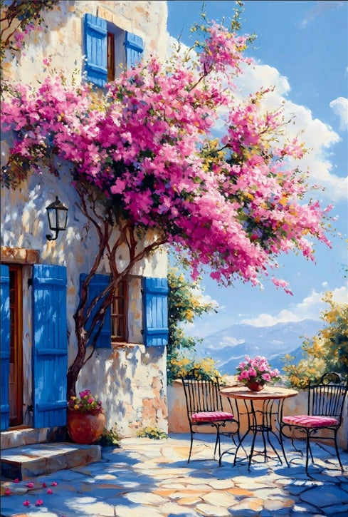 Paint by Numbers Kit Seaside House