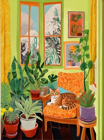 Paint by Numbers Kits The Cat In The Room – diyartpaint