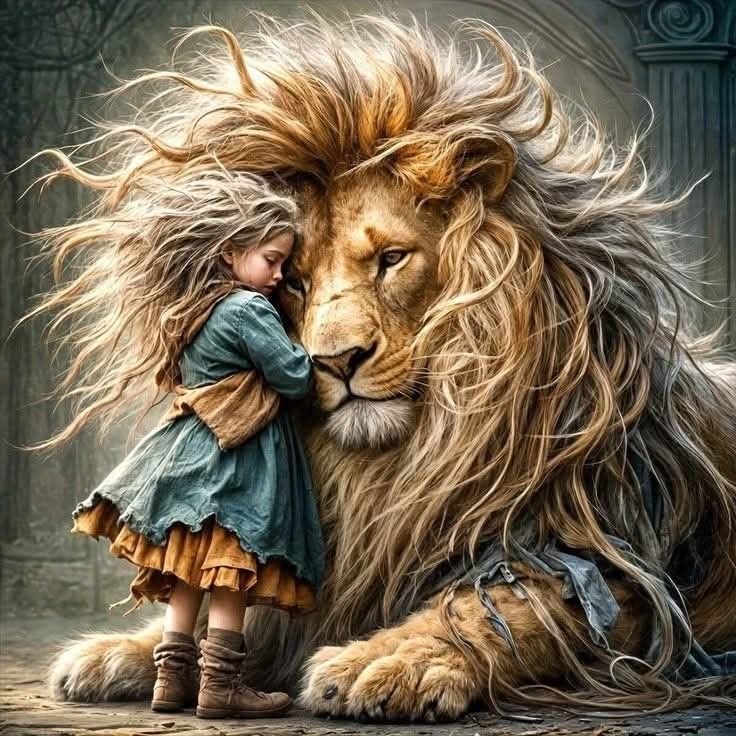 Paint by Numbers Kit Girl and Lion