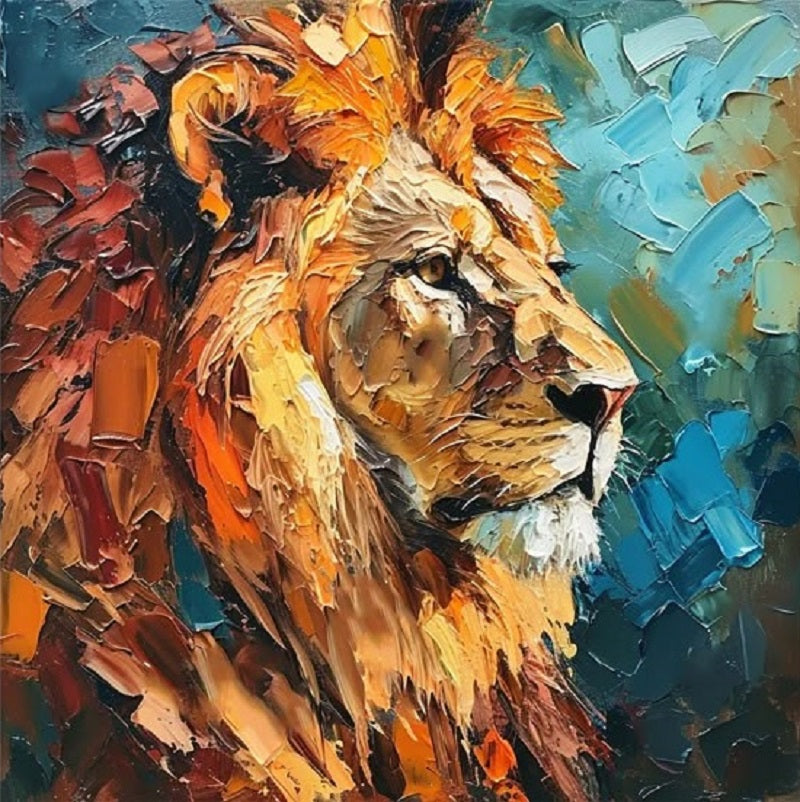 Paint by Numbers Kit Abstract Lion