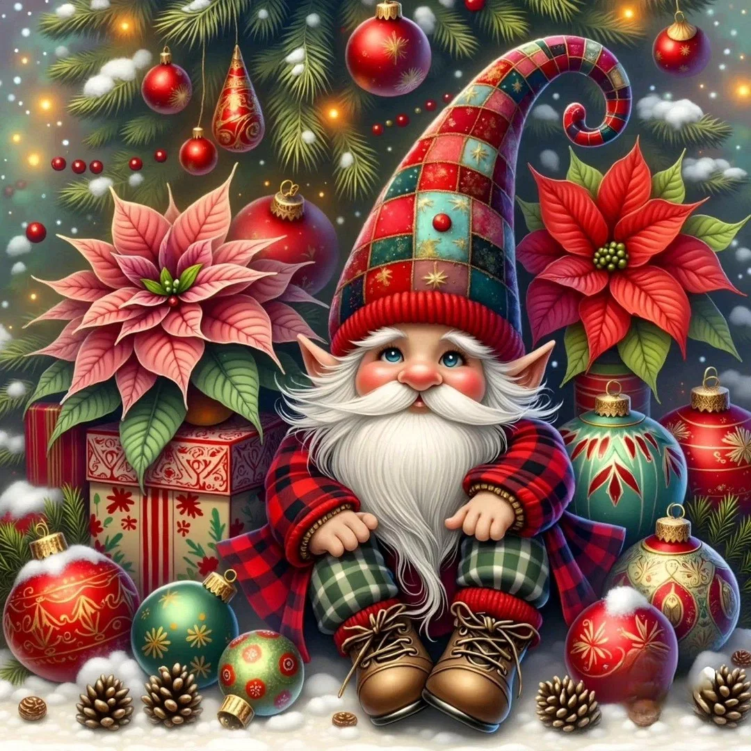 Paint by Numbers Kit Christmas Goblin