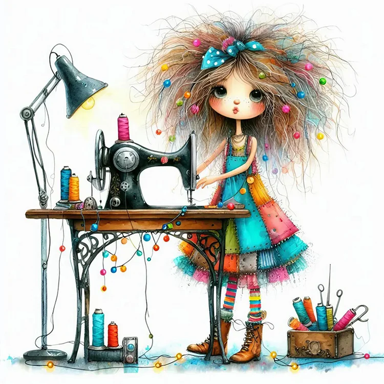 Paint by Numbers Kit Craft Girl