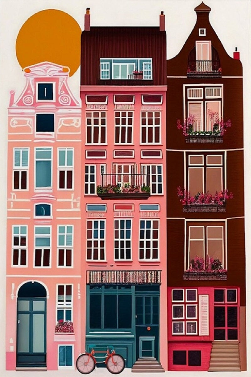 Paint by Numbers Kit Colorful House