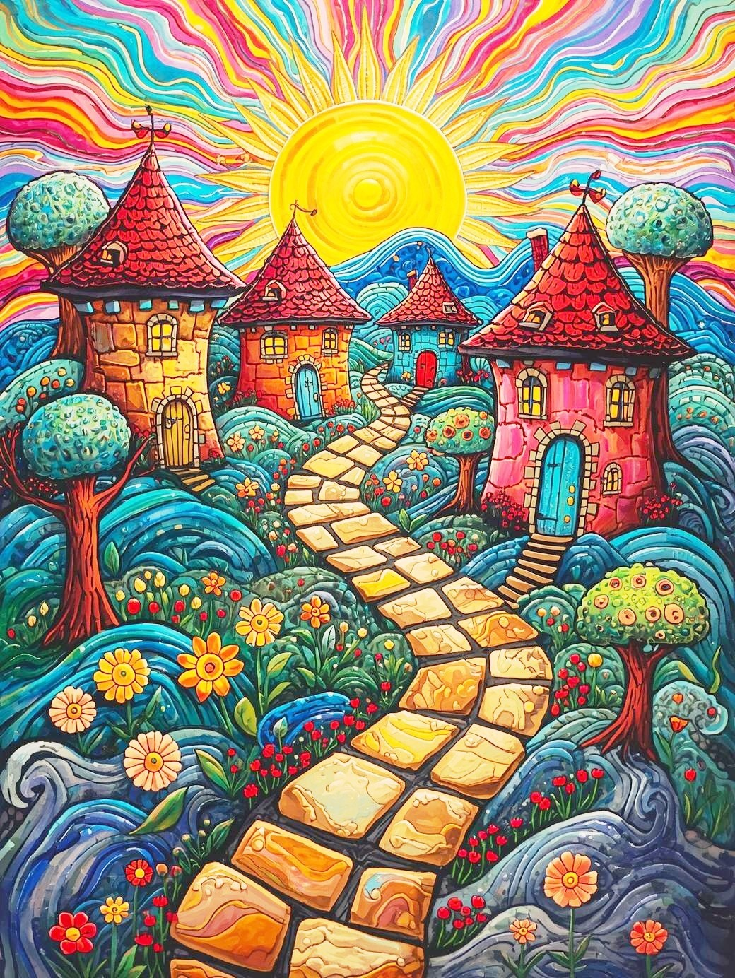 Paint by Numbers Kits Abstract Landscape