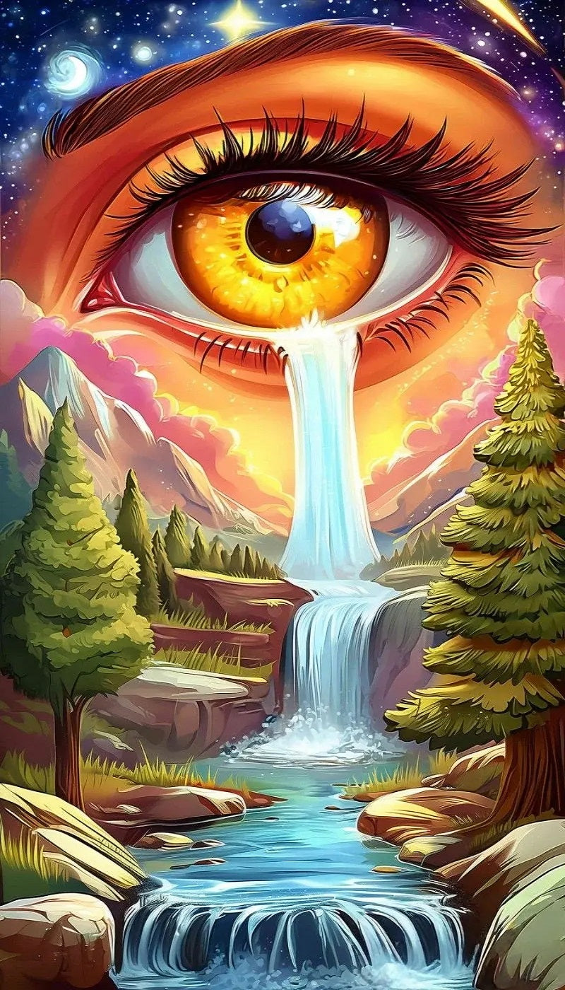 Paint by Numbers Kit Abstract Landscape