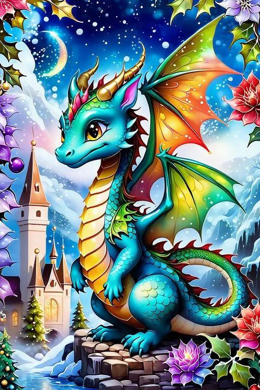 Paint by Numbers Kit Little Dragon