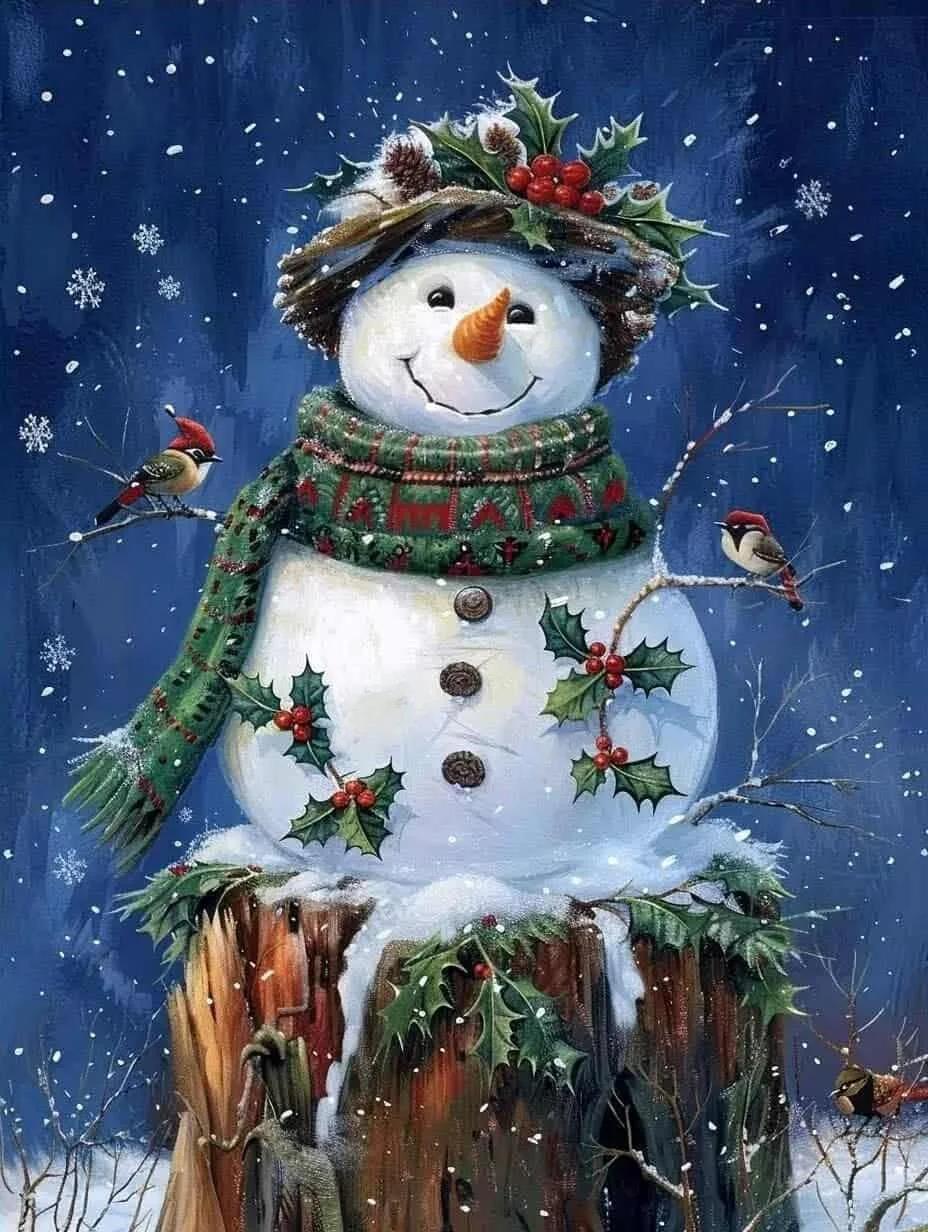 Paint by Numbers Kits Snowman