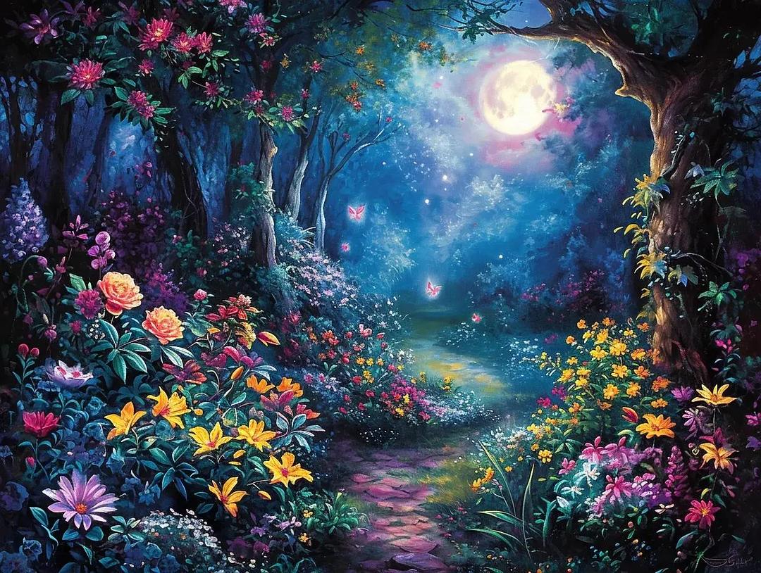 Paint by Numbers Kits Forest Night