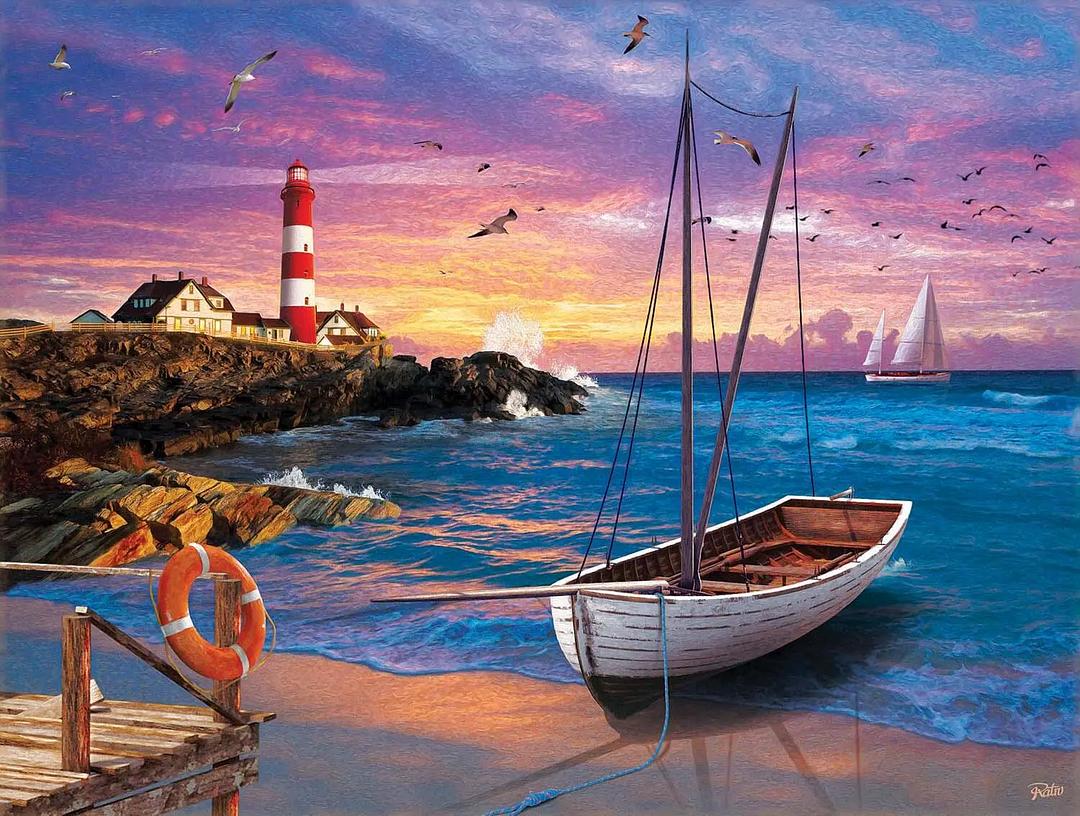 Paint by Numbers Kits Seaside Scenery