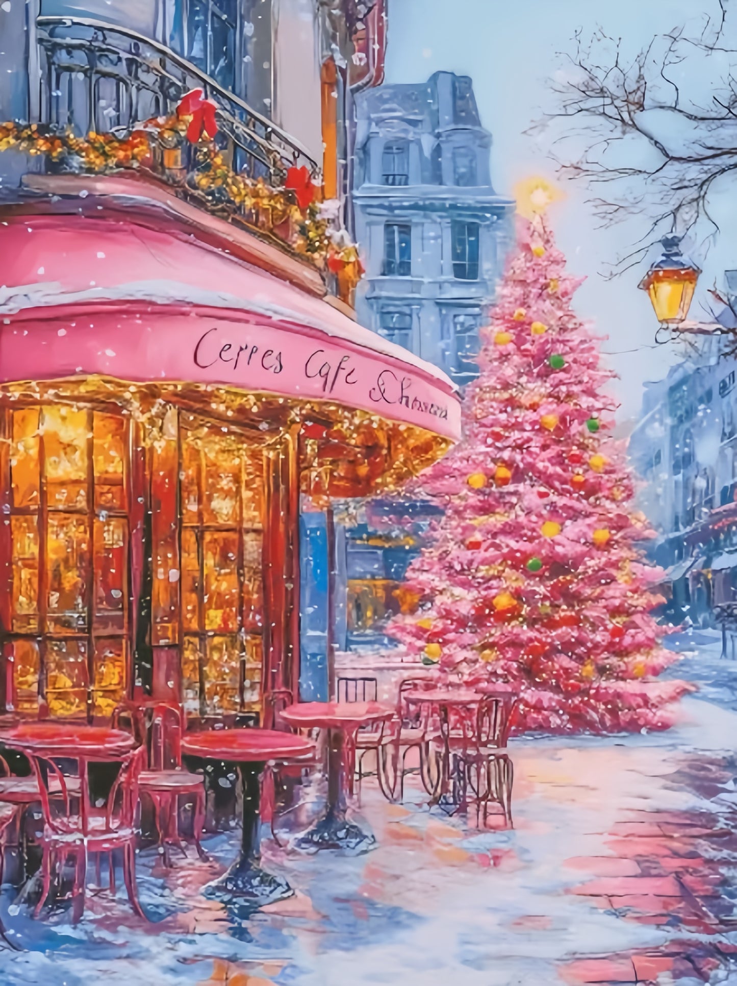Paint by Numbers Kits Christmas Street Scene