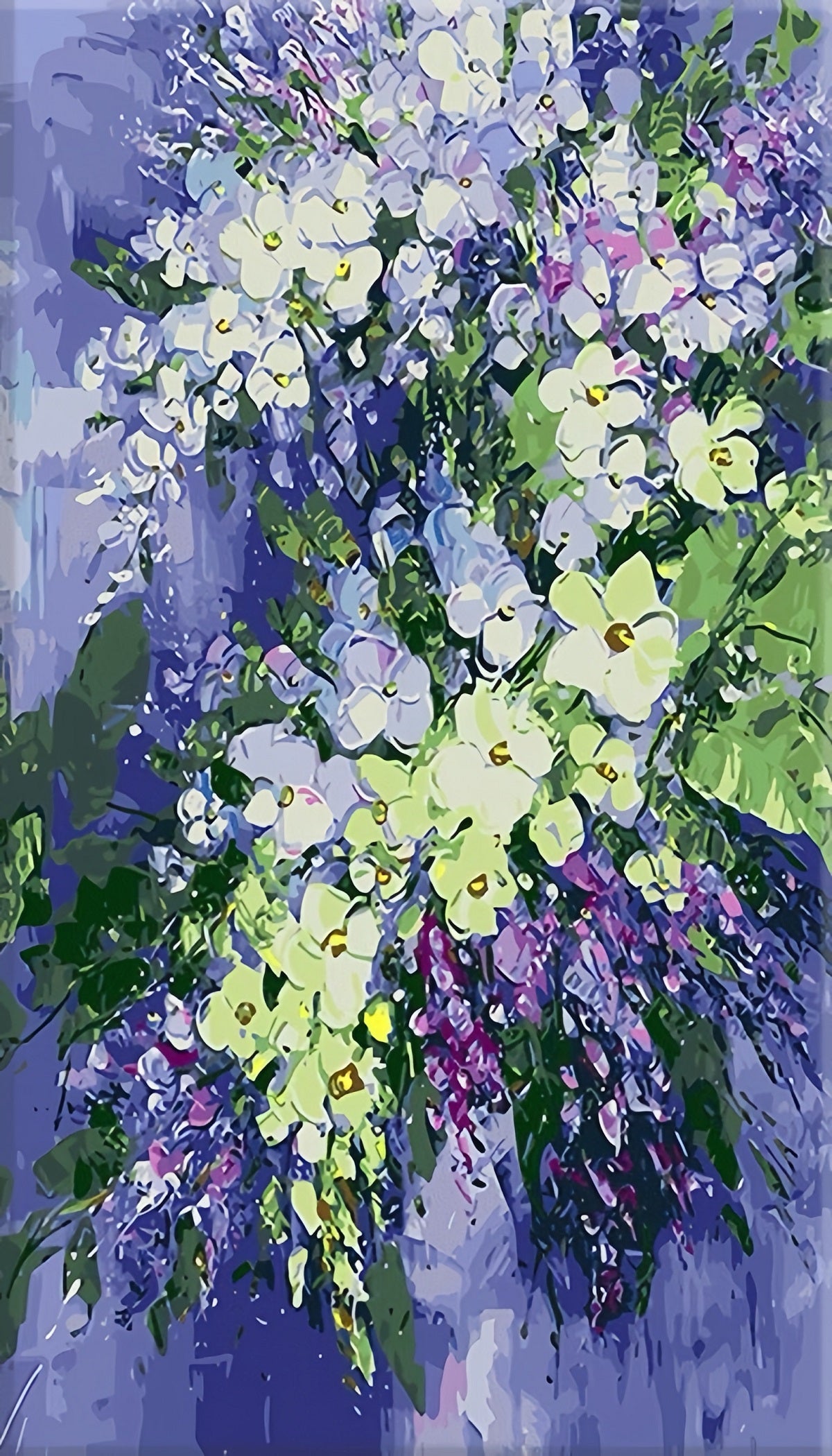 Paint by Numbers Kit Abstract Flowers