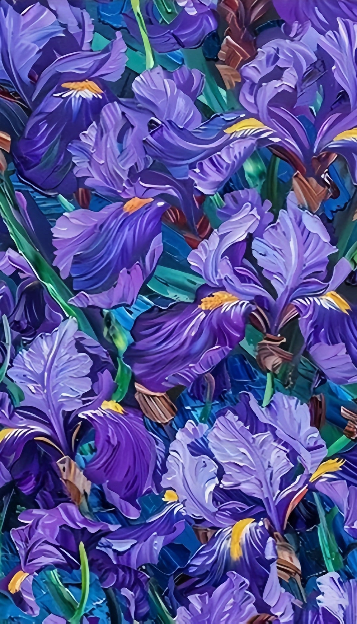 Paint by Numbers Kit Purple Flowers