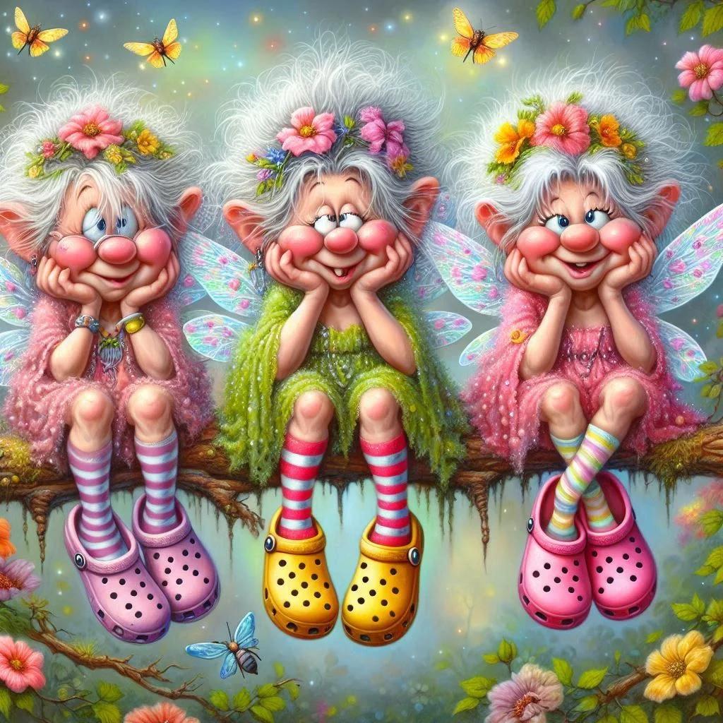 Paint by Numbers Kit Three Flower Fairies