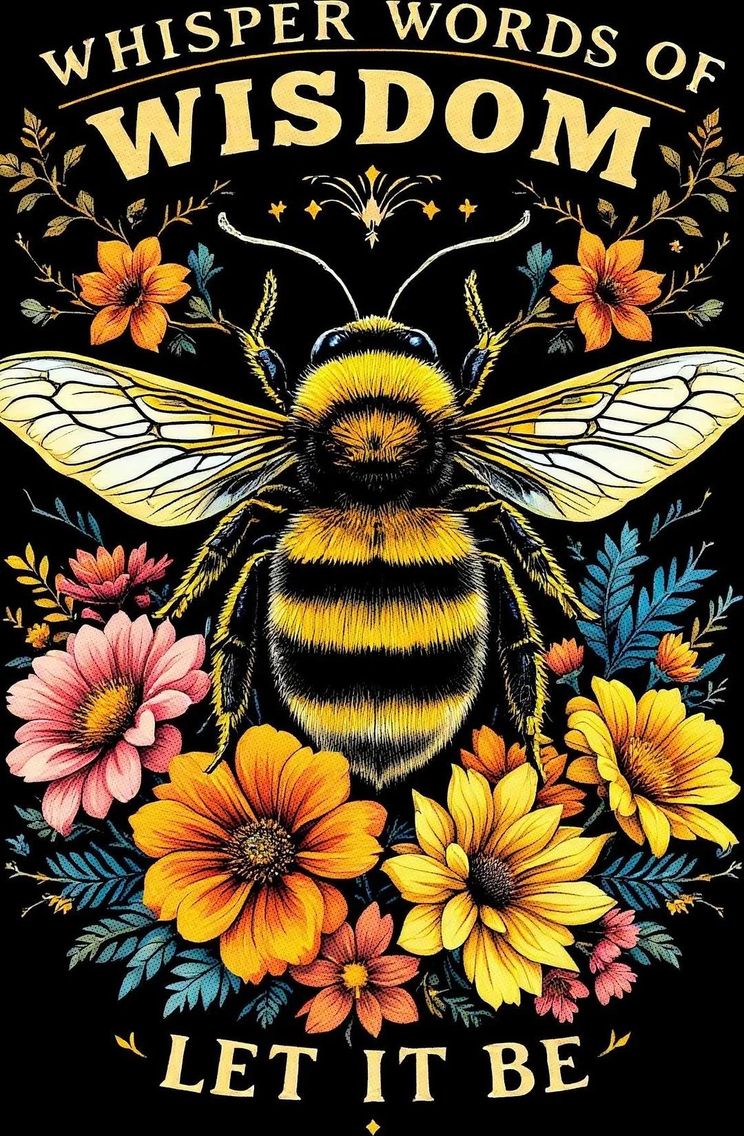 Paint by Numbers Kit Bee Poster