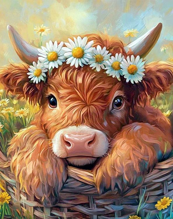 Paint by Numbers Kits Cute Cow