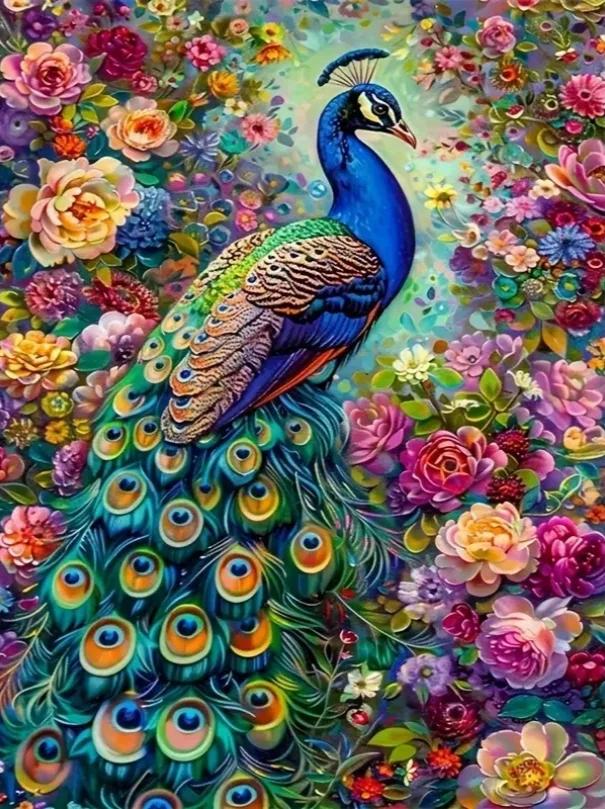 Paint by Numbers Kits Peacock