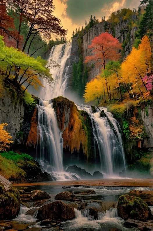 Paint by Numbers Kit Autumn Scenery