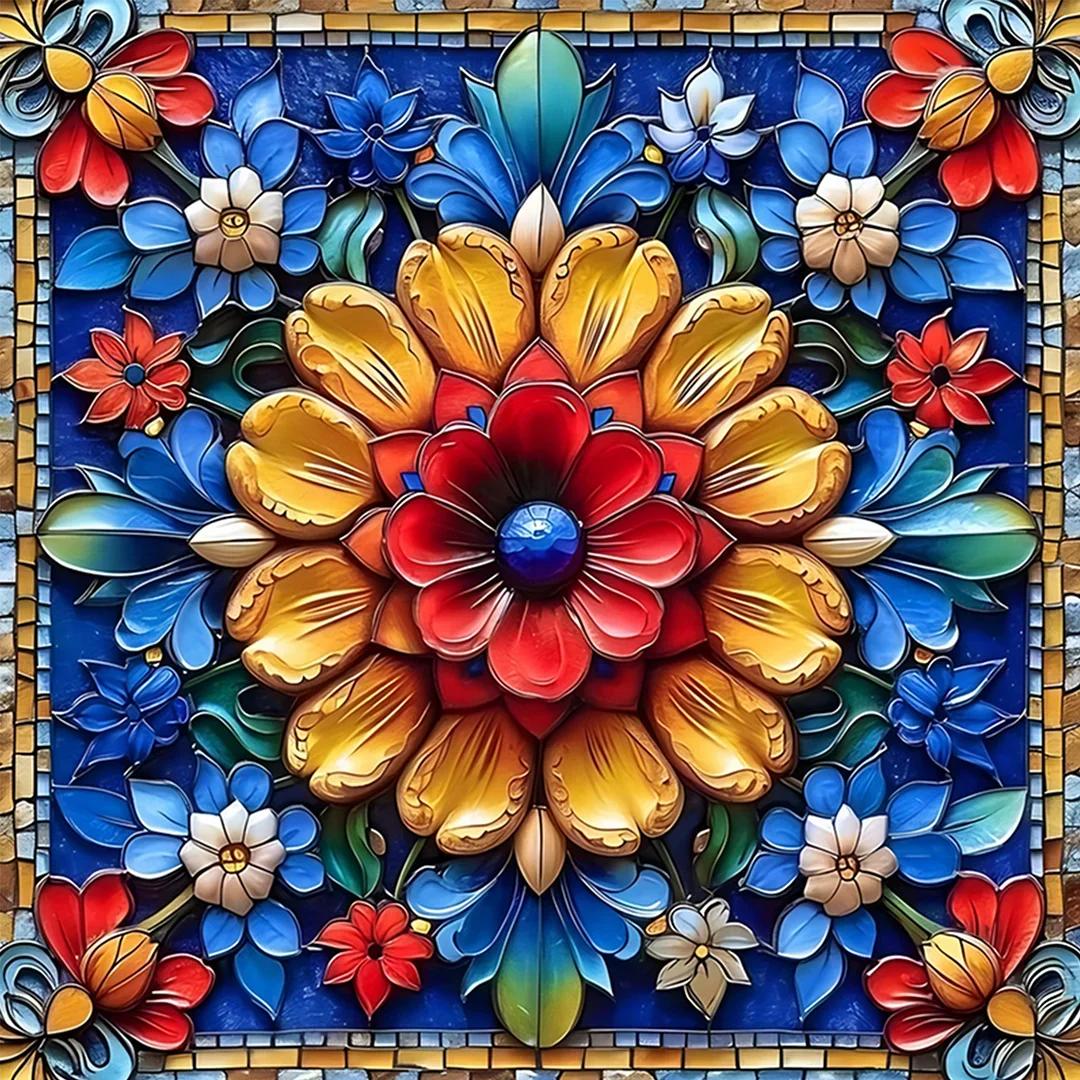 Paint by Numbers Kit Abstract Flower