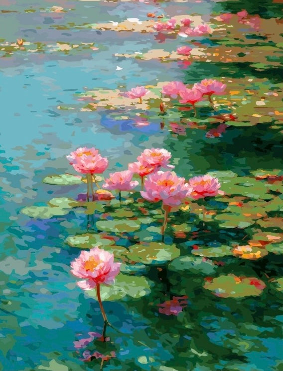 Paint by Numbers Kits Lotus Pond