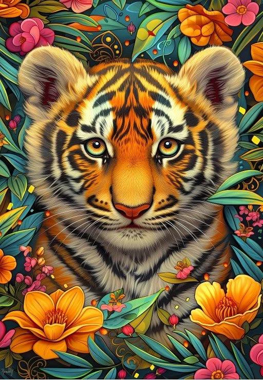Paint by Numbers Kits Tiger