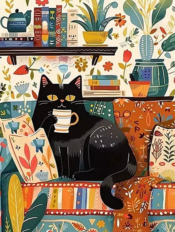 Paint by Numbers Kits Cartoon Cat