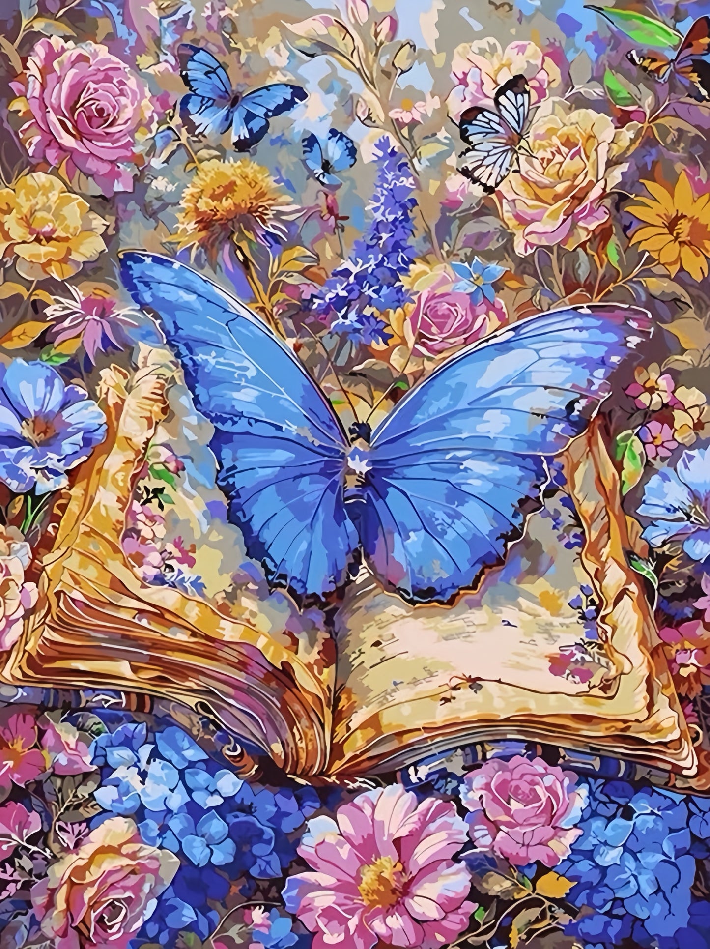 Paint by Numbers Kits Butterfly and Book