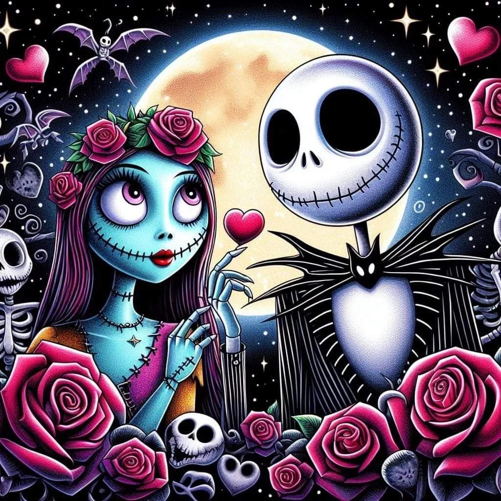 Paint by Numbers Kit Terrifying Couple