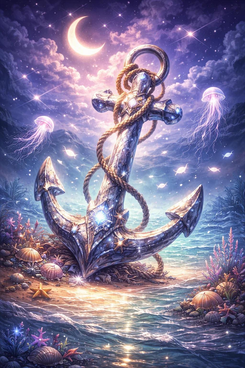 Paint by Numbers Kit Fantasy Anchor