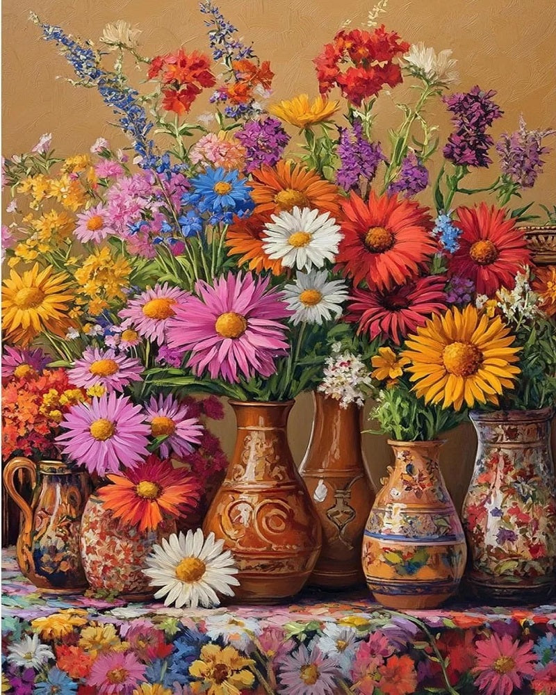 Paint by Numbers Kits Colorful Flowers