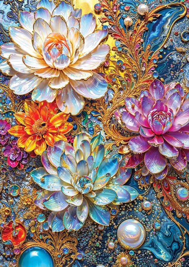 Paint by Numbers Kits Colorful Flowers