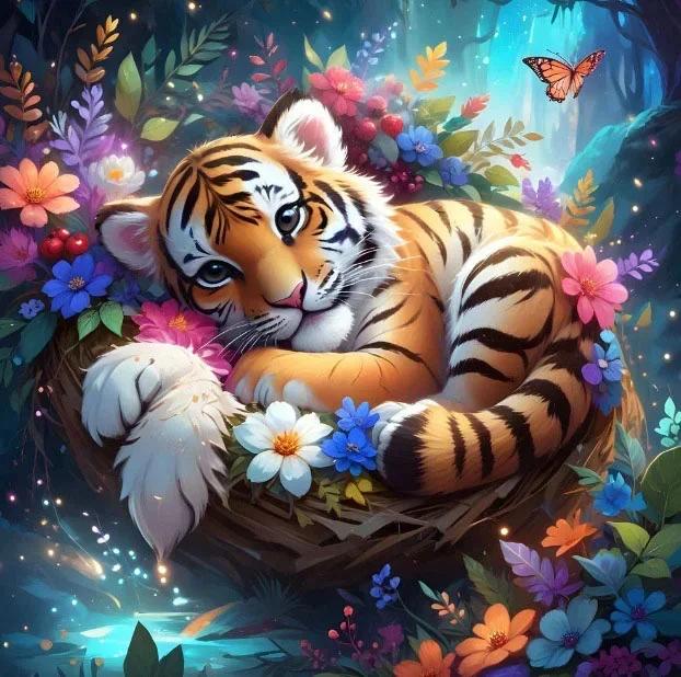 Paint by Numbers Kit Tiger