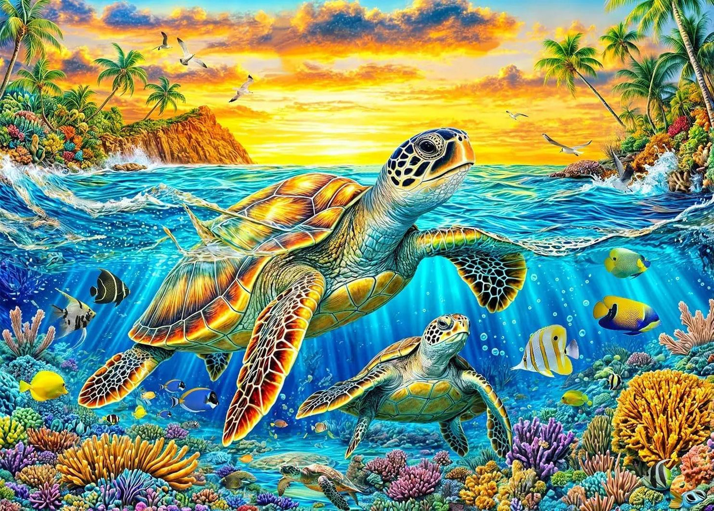 Paint by Numbers Kits Sea Turtle