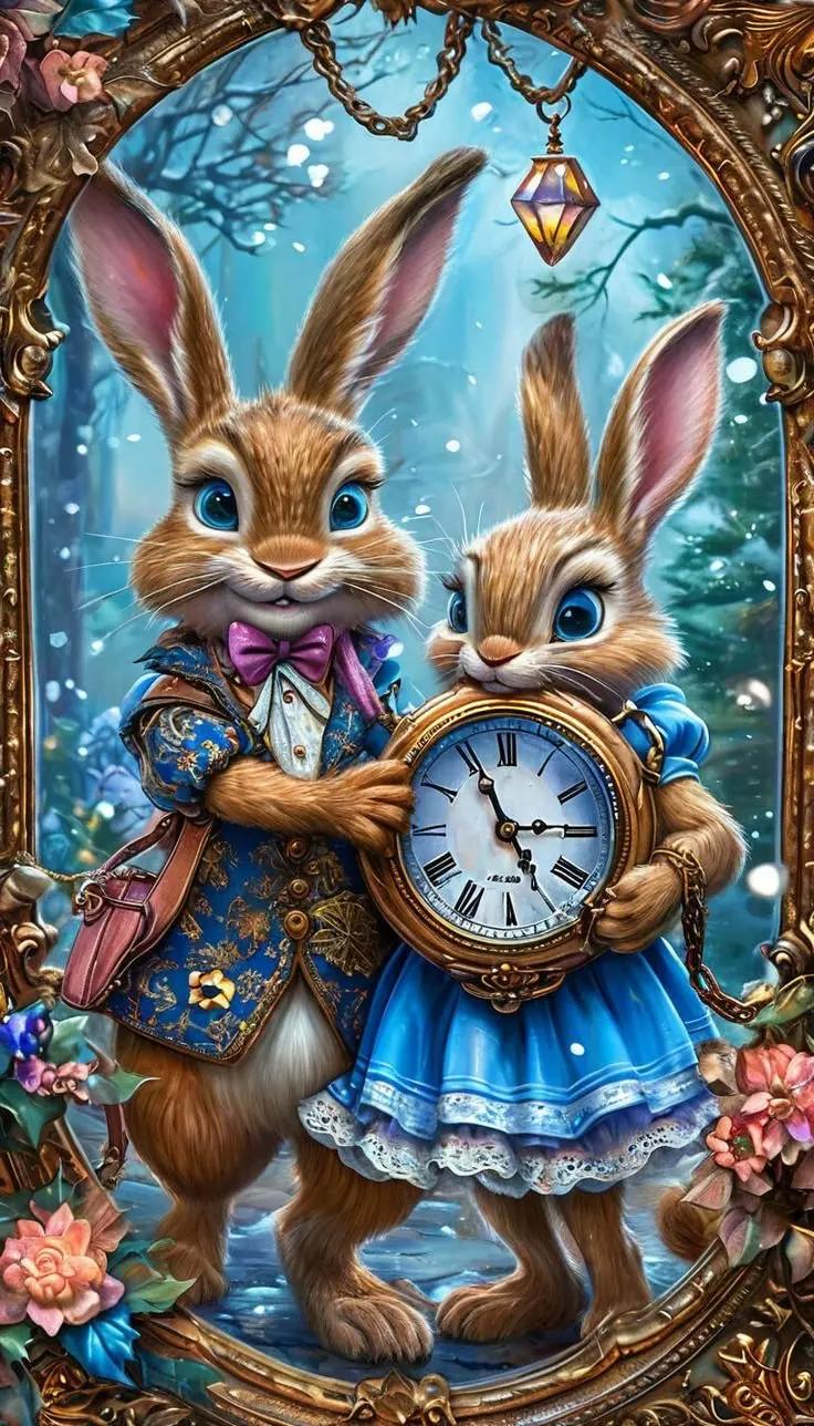 Paint by Numbers Kit Cute Rabbit