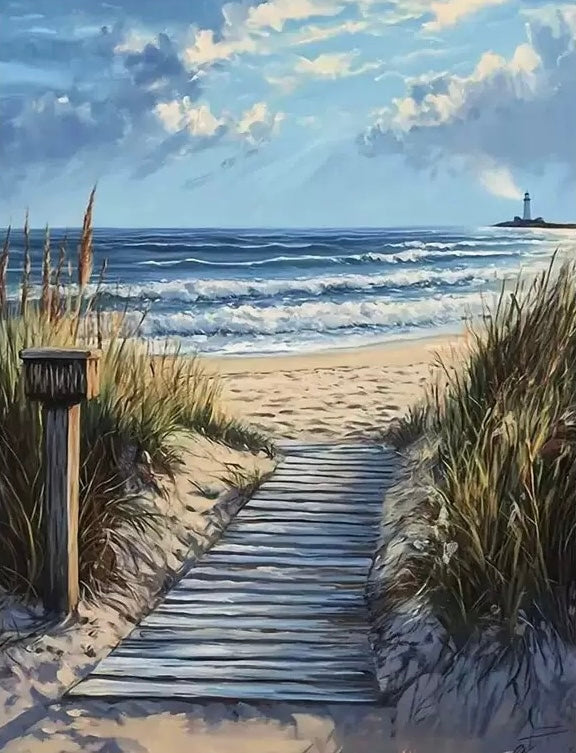 Paint by Numbers Kits Beach Scenery