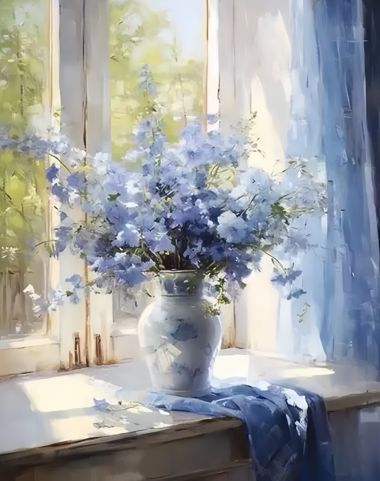 Paint by Numbers Kits Purple Flowers