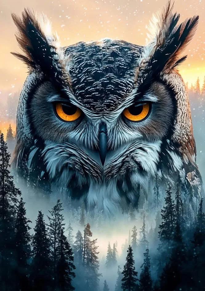 Paint by Numbers Kits Owl