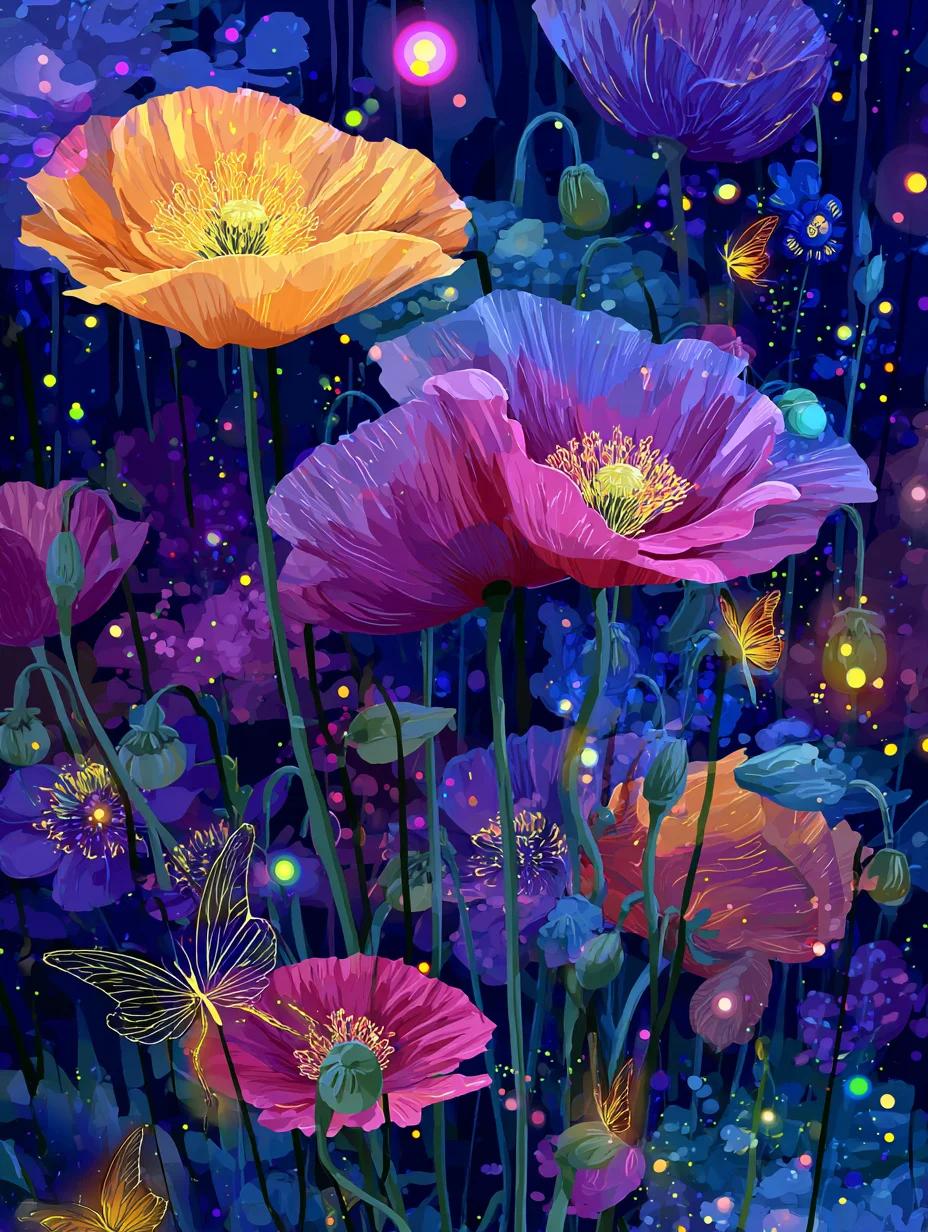 Paint by Numbers Kits Abstract Flowers