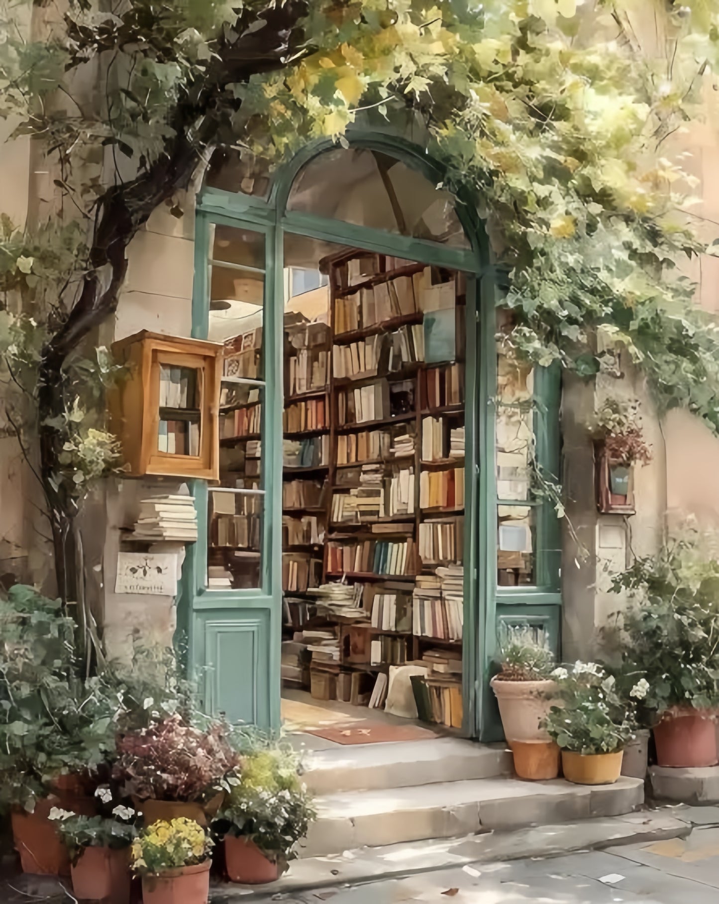 Paint by Numbers Kits Street View Bookstore