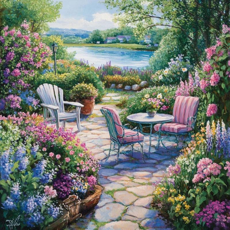 Paint by Numbers Kit Garden