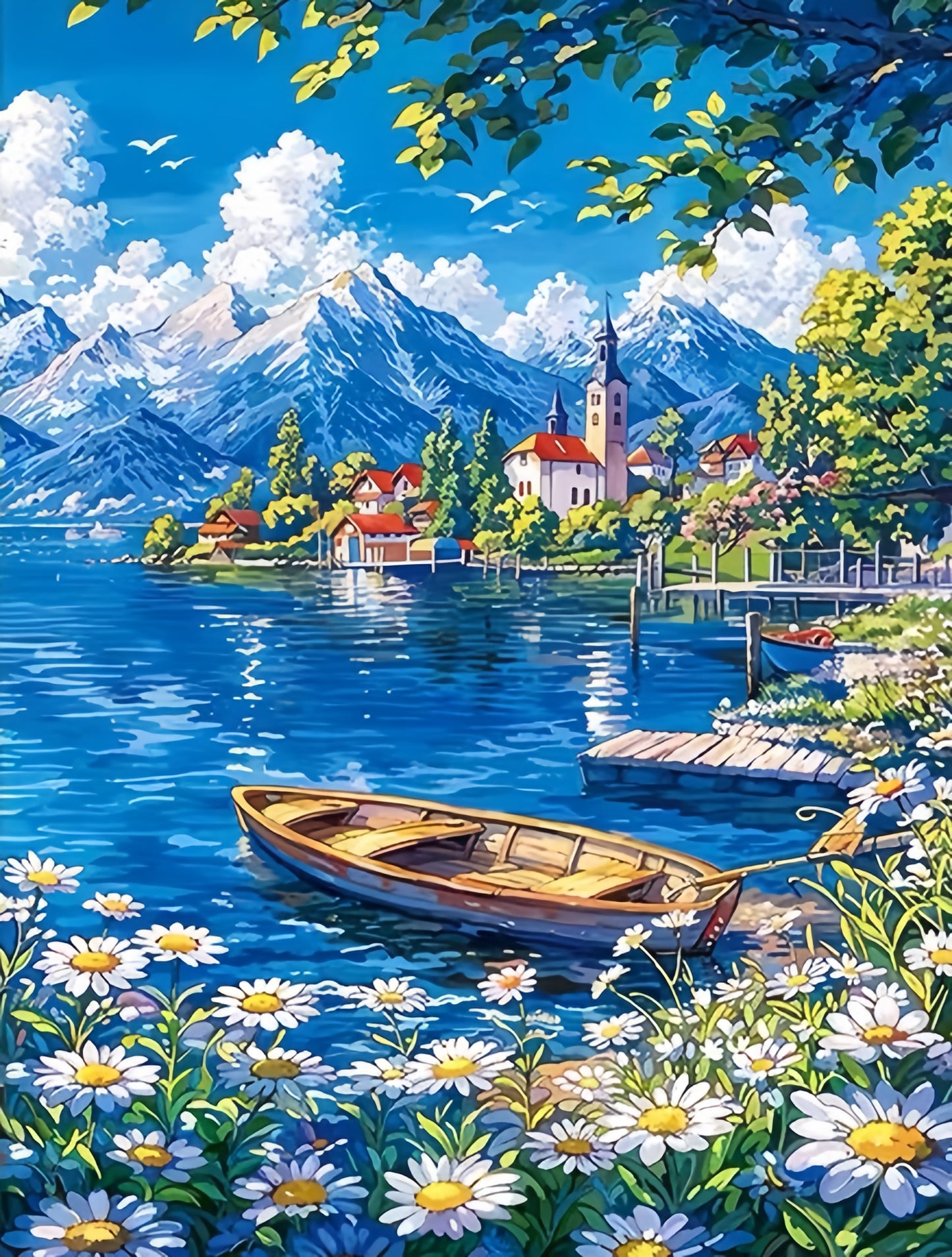 Paint by Numbers Kits Seaside Town