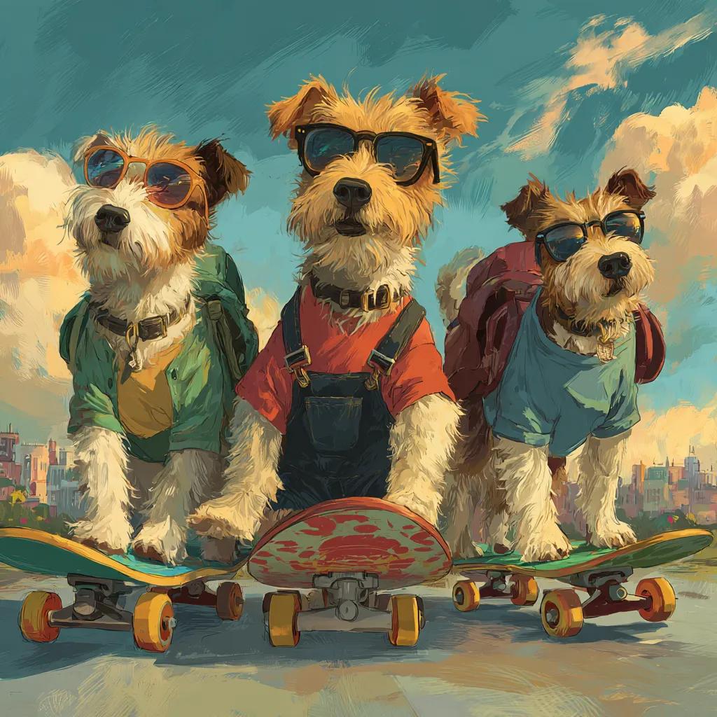 Paint by Numbers Kit Cool Dogs