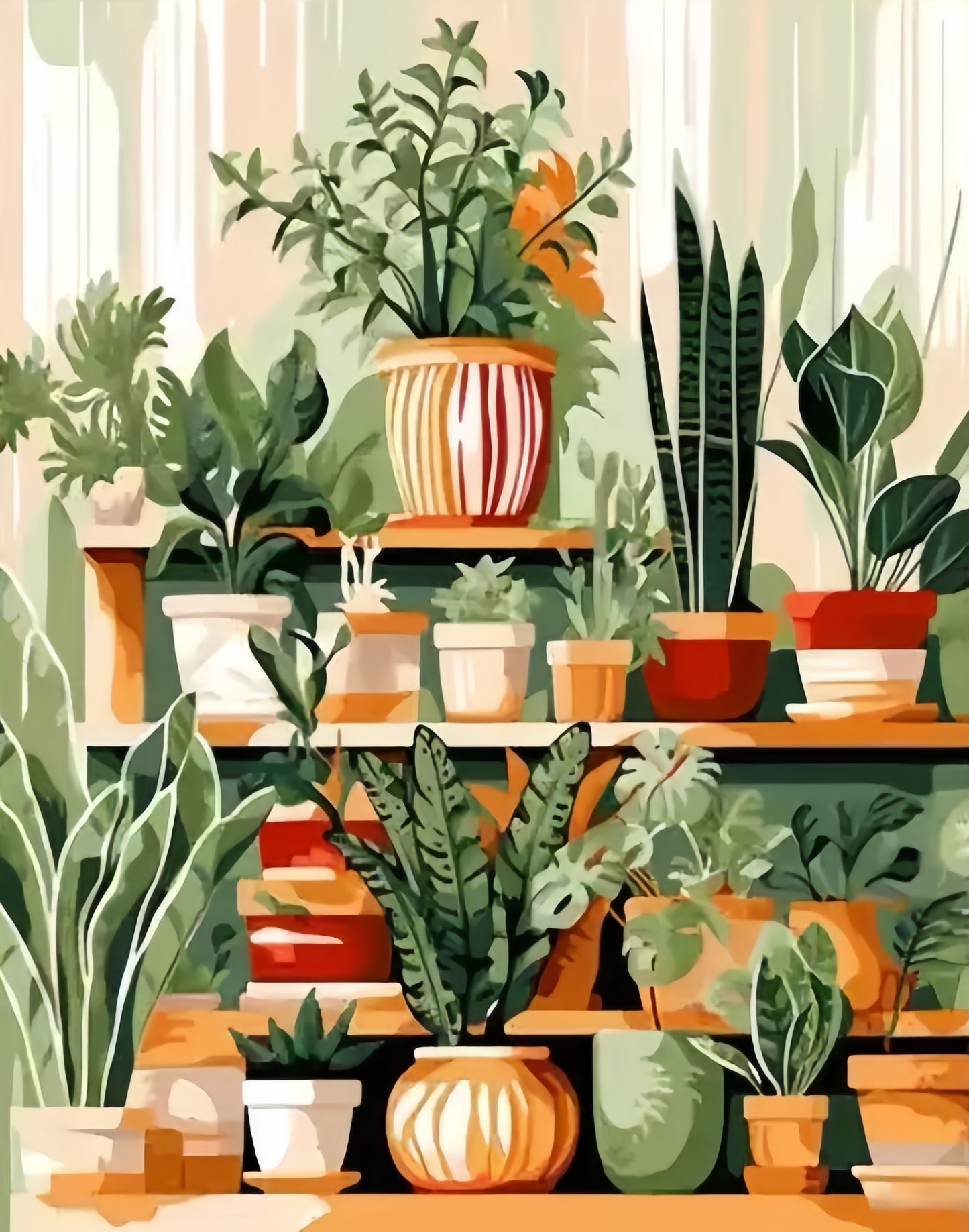 Paint by Numbers Kits Potted Plants