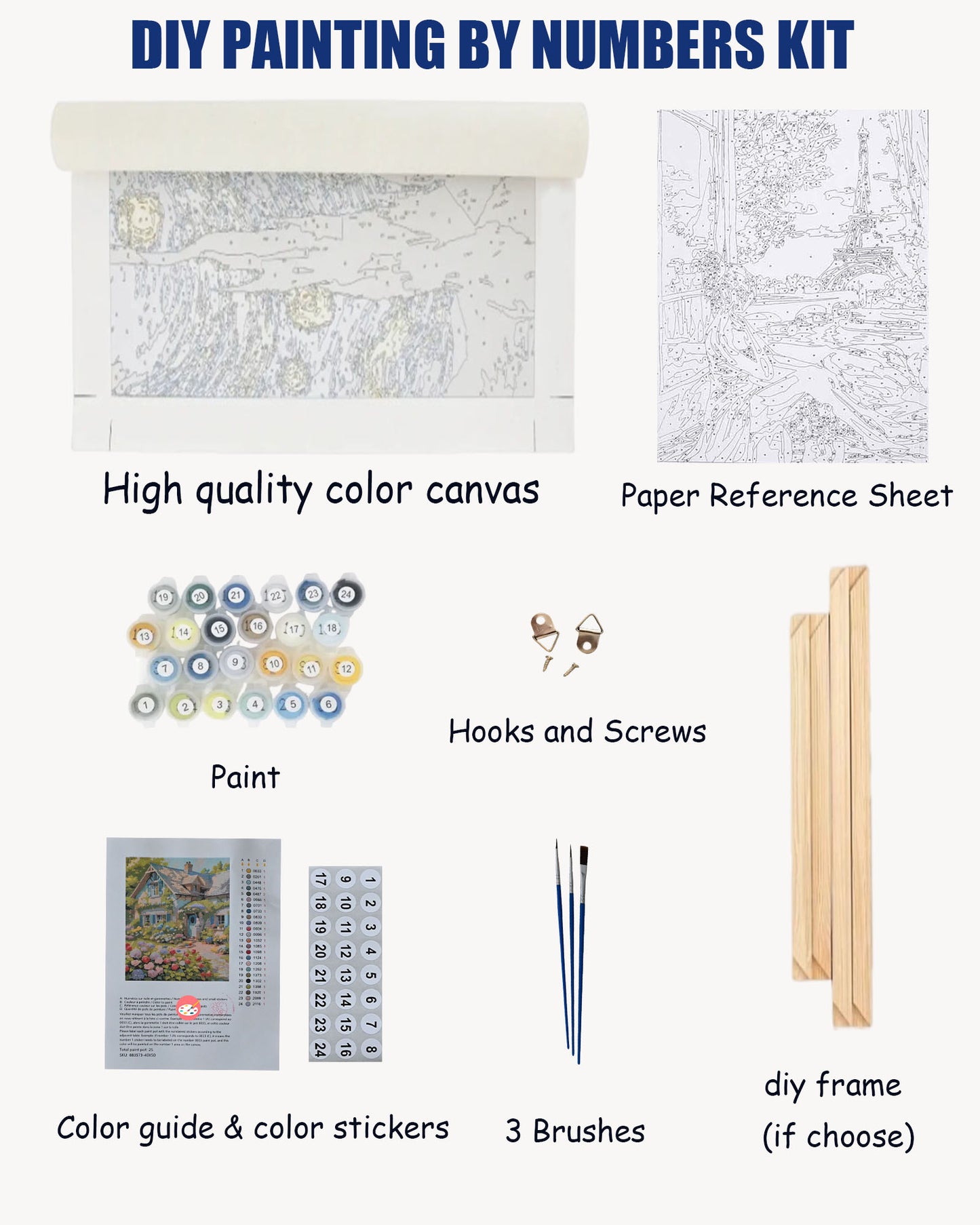 Paint by Numbers Seaside Rose