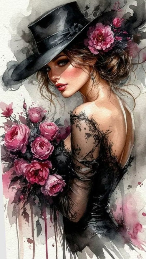 Paint by Numbers Kit Beautiful Woman