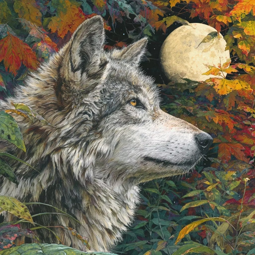 Paint by Numbers Kit Wolf