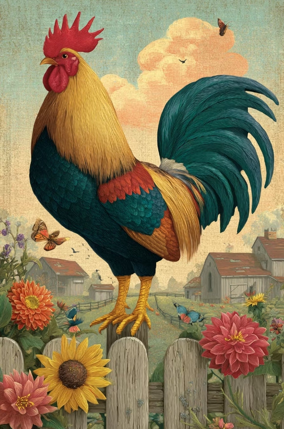 Paint by Numbers Kit Rooster