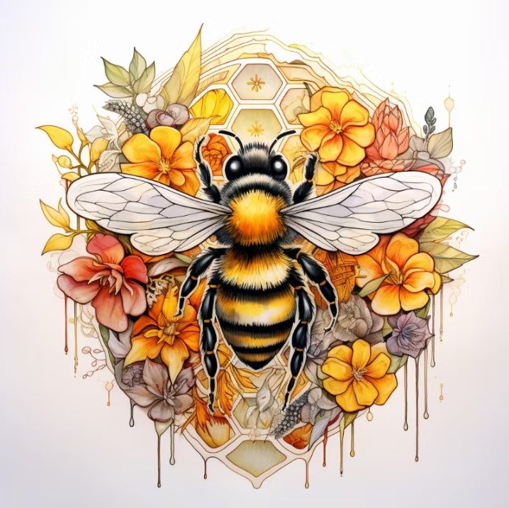 Paint by Numbers Kit Bee