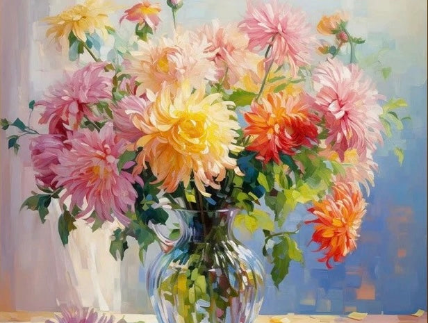 Paint by Numbers Kit Flowers