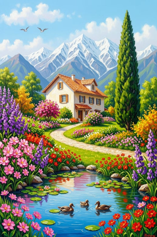 Paint by Numbers Kit Beautiful Scenery